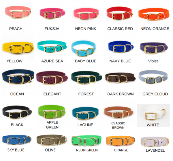 Accdog Biothane® Martingale Med Kedja 19 mm Halsband Wonder Collars