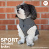 Finnero Sport Softshell Jacka – Mörk Grå Hundkläder Wonder Collars