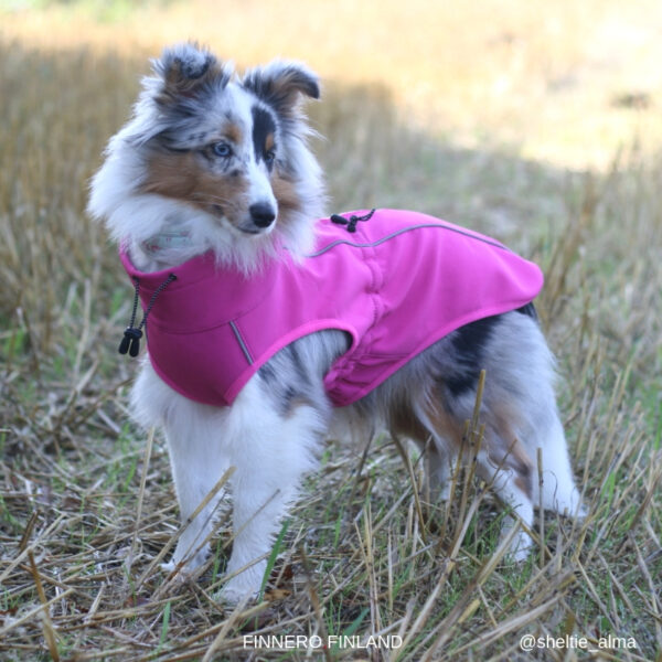 Finnero Sport Softshell Jacka – Rosa Hundkläder Wonder Collars