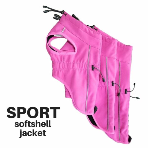 Finnero Sport Softshell Jacka – Rosa Hundkläder Wonder Collars