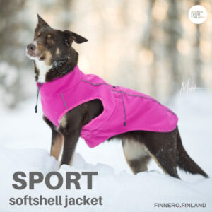 Sport Softshell Jacka – Rosa Hundkläder Wonder Collars