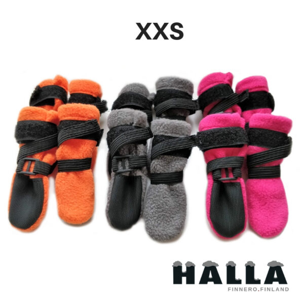 Finnero Halla 4-pack Fleece Boots Hundkläder Wonder Collars