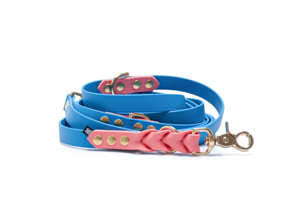 Accdog Biothane® Rainbow Justerbart Koppel 19 mm Koppel Wonder Collars