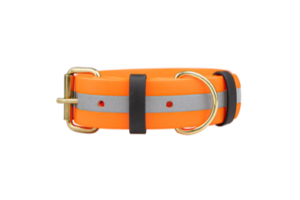 Biothane® Neon Orange Reflexhalsband Halsband Wonder Collars