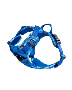 Comfy Walk Sele Blue Camo Selar Wonder Collars